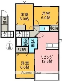 シュヴェスター Ⅲ【2階】の間取り