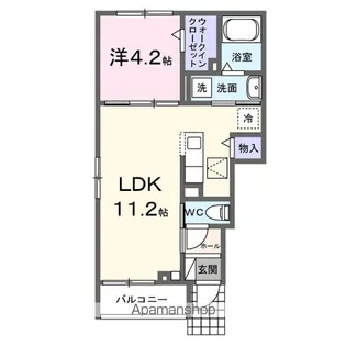 ラフレシールⅡ【1階】の間取り
