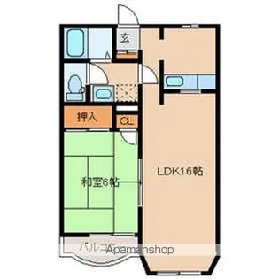 福島県郡山市八山田5丁目【アパート】の間取り