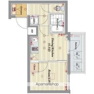 ビバリーホームズ中村橋【2階】の間取り