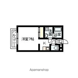 ラ・フォーレ萩原【103号室】の間取り