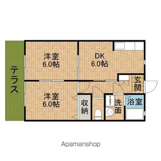 ディオン早出Ⅲ【1階】の間取り