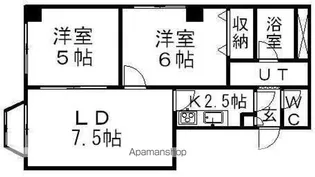 ダイアローグ南35条【402号室】の間取り