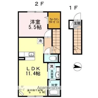 レガーロ田園【2階】の間取り