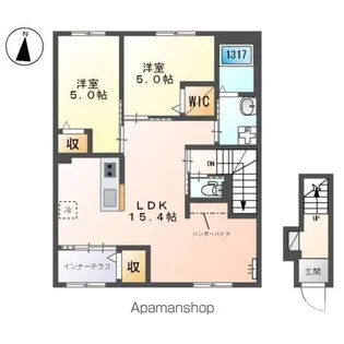 ラ・アンサス【2階】の間取り