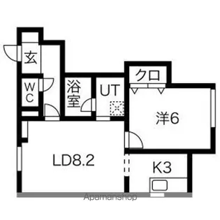 イーストディア【2階】の間取り