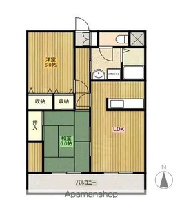 ヴィラージュMⅡ【4階】の間取り