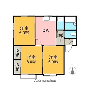 シティハイツさくらⅡ【2階】の間取り