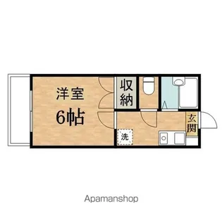 ヒルサイドコート【102号室】の間取り