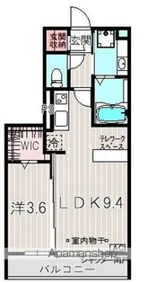 ラ・エスコルテ【1階】の間取り