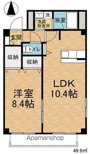 サームスコマツ【3階】の間取り