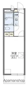 レオパレス油ヶ渕【105号室】の間取り