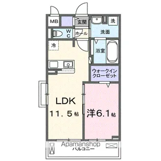 ブライトリーフ【2階】の間取り