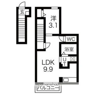 L’ESSOR富沢(レソール)【2階】の間取り