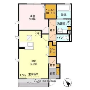 クレール Ⅰ【1階】の間取り