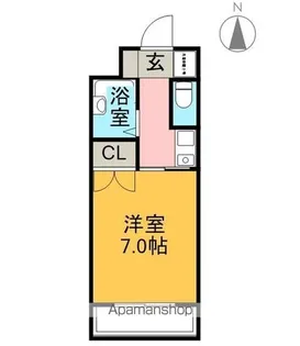 ガウディ白山【3C号室】の間取り