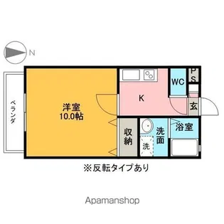 ウィングヴィラ枝野C棟【2階】の間取り