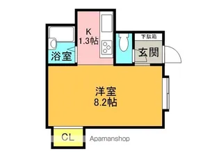 キャメロットⅡ【206号室】の間取り