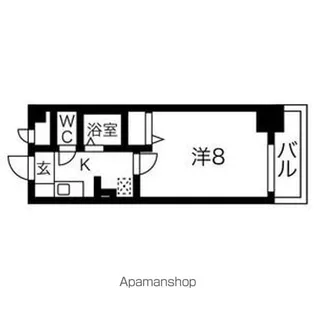 ベル名駅【5階】の間取り
