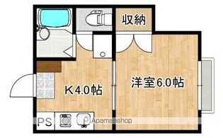 ハピネスK【1階】の間取り