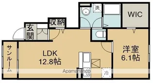 サンリット ヴィラ B【1階】の間取り