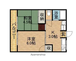 エステール【1階】の間取り