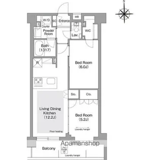 コンフォリア・リヴ文京護国寺【1階】の間取り