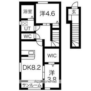 クレシェンテ【2階】の間取り