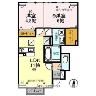 F.フォーナ【1階】の間取り