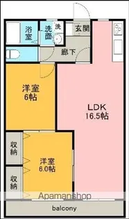 シャーラ【202号室】の間取り