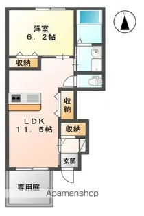 ヴィクトワール【1階】の間取り