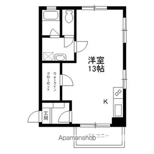 パシフィック麻布マンション【6階】の間取り