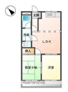 イーストバレー【1階】の間取り