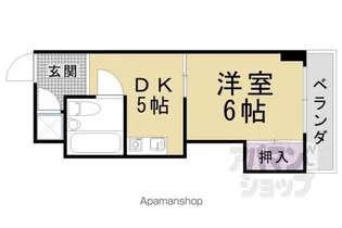 レオ松本【5階】の間取り
