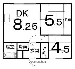 菊マンション【3号室】の間取り