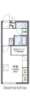 レオパレス財部【203号室】の間取り