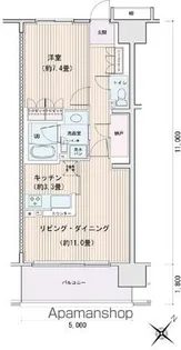 エスティメゾン豊洲レジデンスC【7階】の間取り