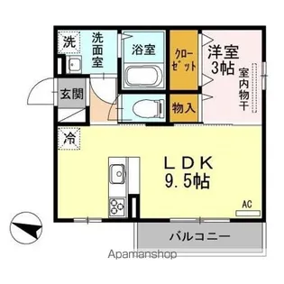 フルレット【2階】の間取り