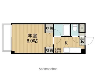 ビュー沖田【4階】の間取り