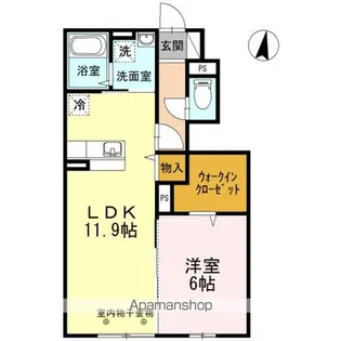 ラコルタ【1階】の間取り