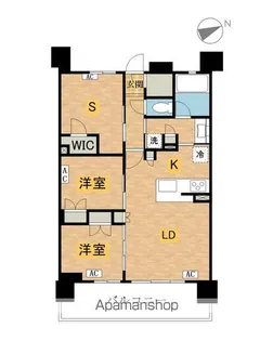 八王子レジデンス【13階】の間取り