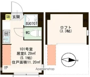 ANNEX【2階】の間取り