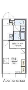 レオパレス宮ノ前1号棟【103号室】の間取り