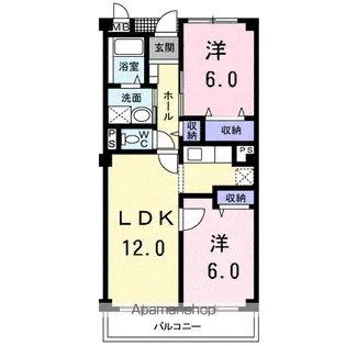 エスポワール【2階】の間取り