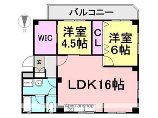 パークハイム【102号室】の間取り
