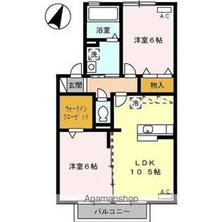 トレ・ピーニ【2階】の間取り