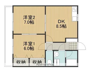レジデンス白樺【102号室】の間取り