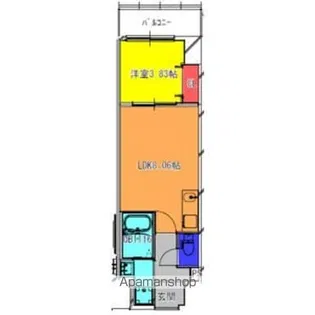 FREEDOM RESIDENCE堺寺地町【905号室】の間取り