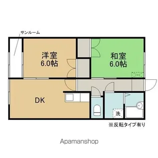 盛岡コーポ【201号室】の間取り