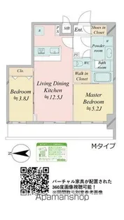 ドゥーエ王子神谷【9階】の間取り